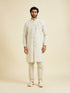 Manyavar Natural Kurta Jacket Ensemble Set