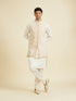 Manyavar Beige Splendour Kurta Jacket Set
