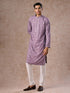 Manyavar Purple Kurta Jacket Set