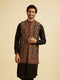 Manyavar Black Enigmatic Kurta Jacket Set
