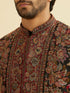 Manyavar Black Enigmatic Kurta Jacket Set