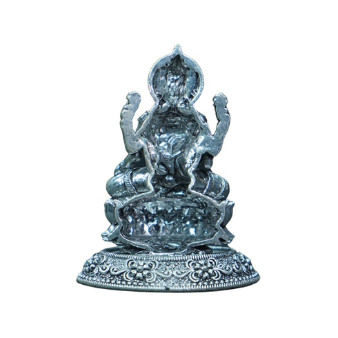 Pure Silver Antique Lotus Laxmi 59.39g By Mahita Collections