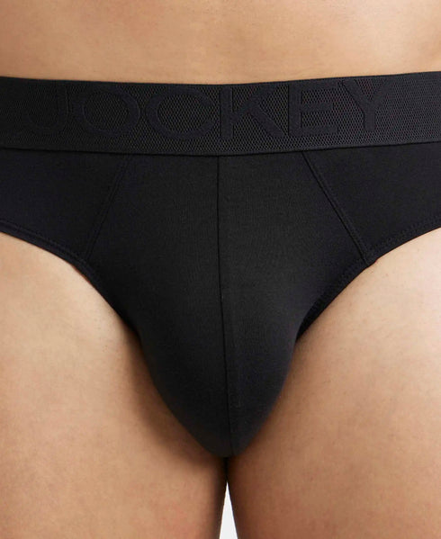 Jockey Tencel Lyocell Fiber Brief with StayFresh Properties | Black