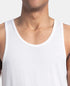 Jockey Bamboo And Tencel Modal Blend Sleeveless Vest With Extended Length | White