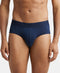 Jockey Bamboo Cotton Elastane Stretch Brief | Navy Melange