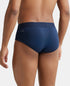 Jockey Bamboo Cotton Elastane Stretch Brief | Navy Melange
