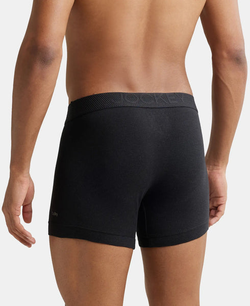 Jockey Stay Dry Breathable Mesh Trunk | Black Melange