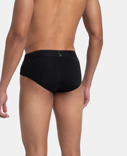 Jockey Black Recycled Microfiber Brief with Ultrasoft Waistband