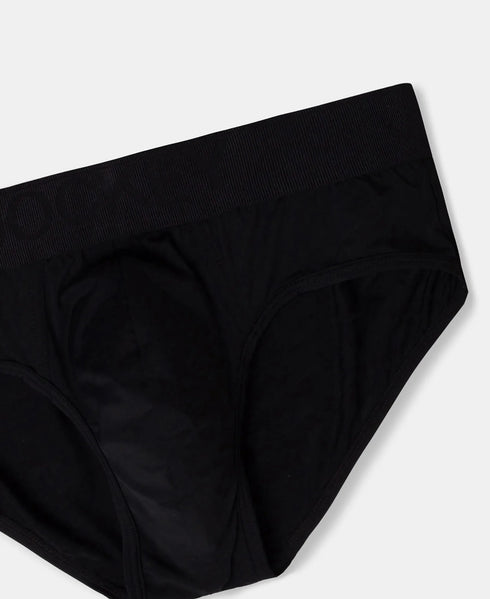 Jockey Black Recycled Microfiber Brief with Ultrasoft Waistband