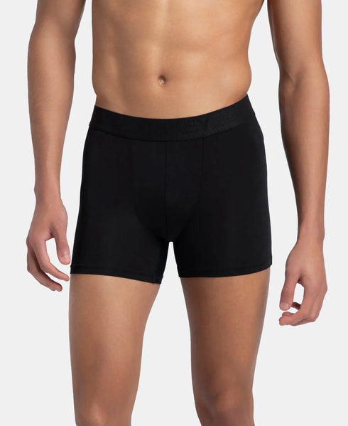 Jockey Soft Touch Recycled Microfiber Elastane Stretch Trunk | Black