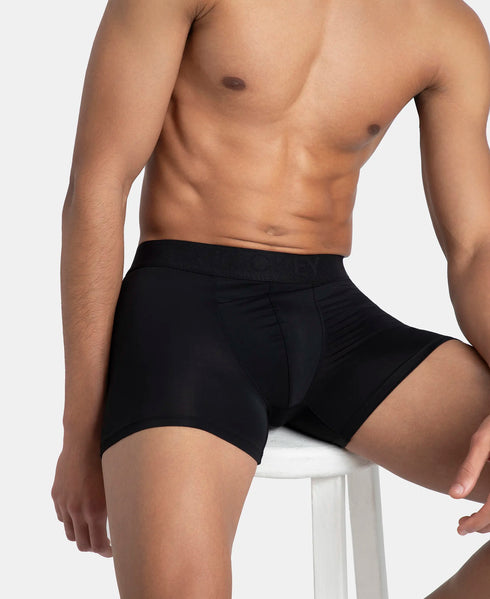 Jockey Soft Touch Recycled Microfiber Elastane Stretch Trunk | Black