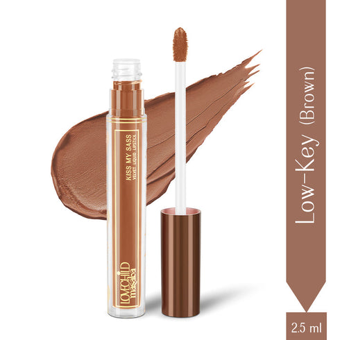 LoveChild Low Key | Brown | Kiss My Sass Velvet Matte Liquid Lipstick