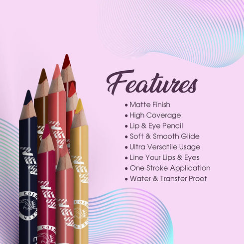 Colors Queen Glimmer Sticks Eye & Lip Pencil – 28 Matte Shades