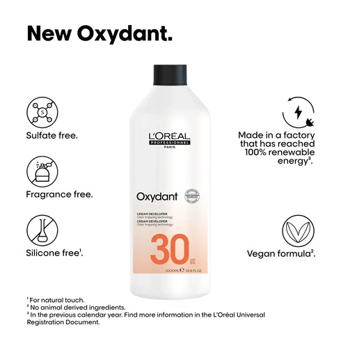 L'Oreal Professionnel Oxydant Creme 30 Vol 9% Developer 1000ml