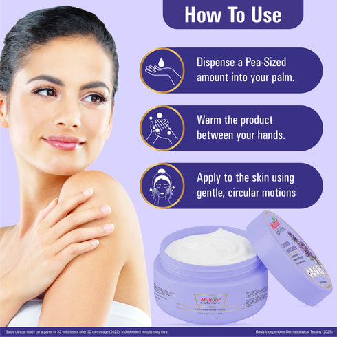 Multani Pharmaceuticals Limited Multani Naturals Lavender Moisturizer 250 ML Helps Repair & Soothe Refreshing Moisturizing Silky & Smooth Skin Feel