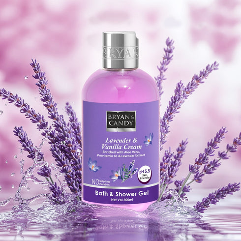 Bryan & Candy Lavender & Vanilla Cream Bath and Shower Gel