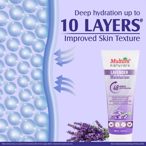 Multani Naturals Lavender Moisturizer | Instant Skin Hydration