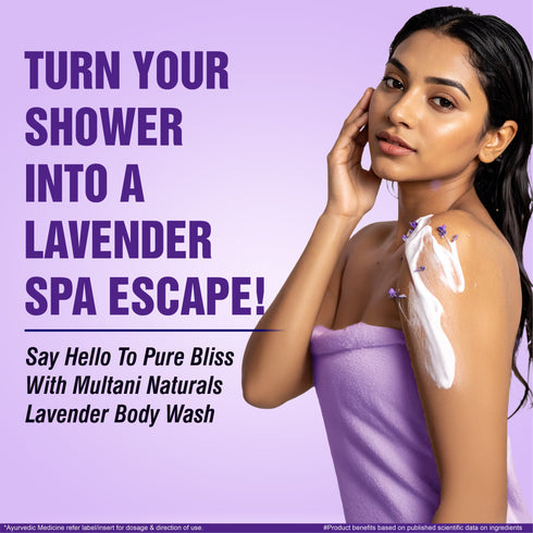 Multani Pharmaceuticals Limited Multani Naturals Lavender Body Wash Skin Soothing Cleanse Skin Moisturize & Hydrate