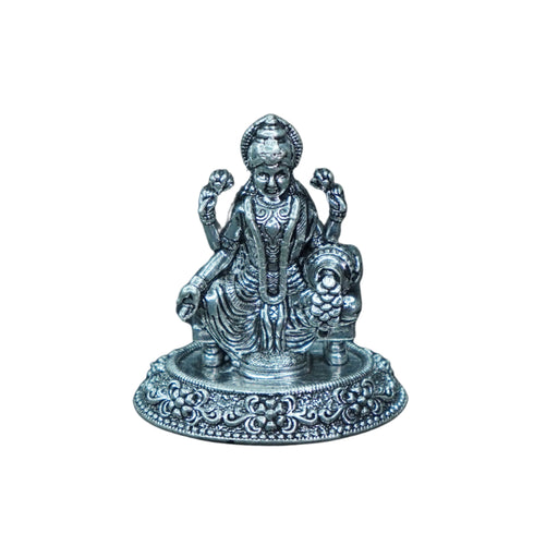 Pure Silver Antique Laxmi Devi 24.14g Idol By Mahita Collections