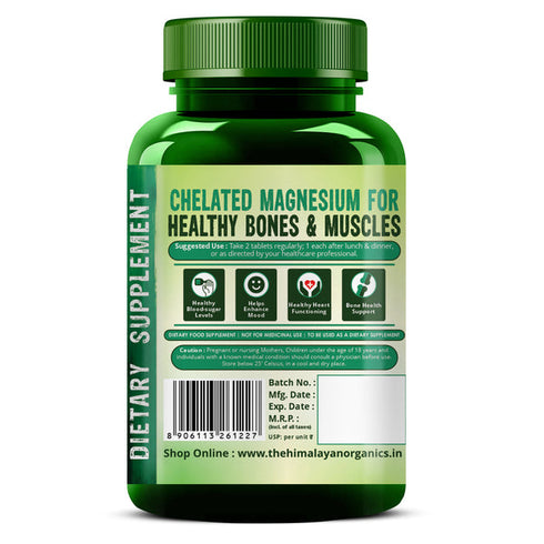 Himalayan Organics Magnesium Citrate+Glycinate Tablets