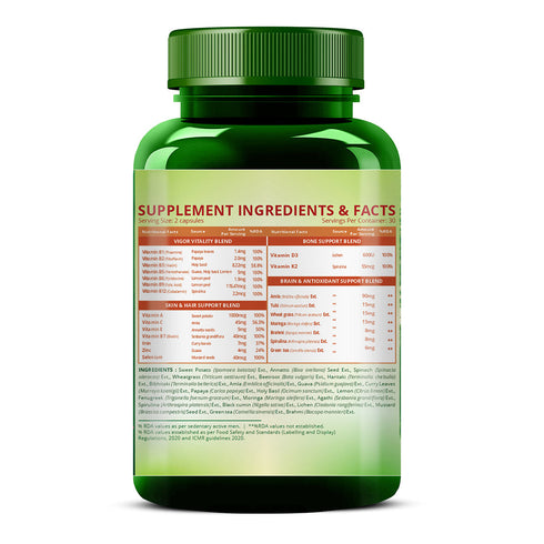 Himalayan Organics Plant Based Multivitamin Capsules