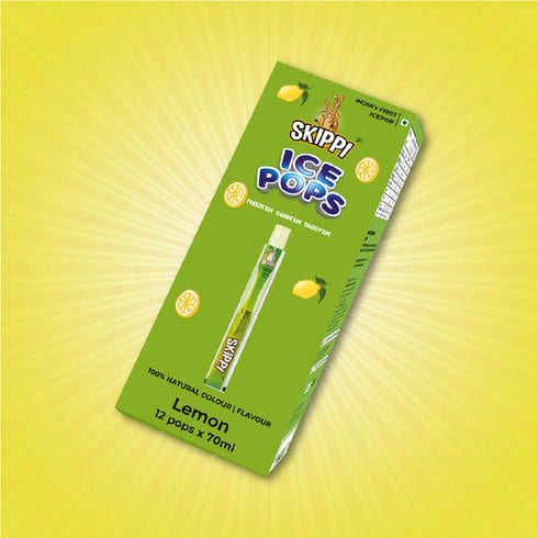 Skippi Ice Pops Lemon Flavor Skippi Natural Ice Pop