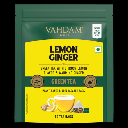 Vahdam Tea Lemon Ginger Green Tea