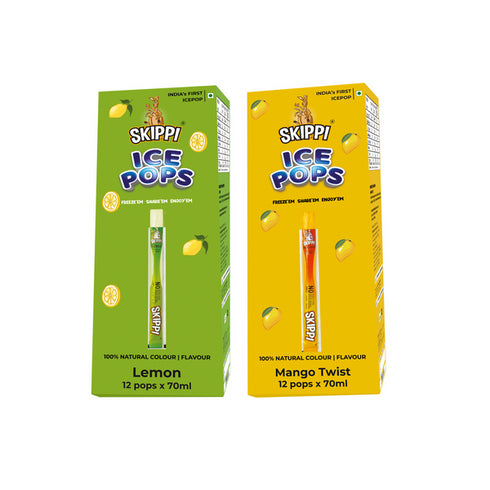 Skippi Ice Pops Lemon| Mango Twist Combo