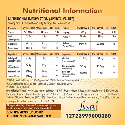 Fytika Daily Protein Vanilla Flavour and Let it Glow Collagen Fruit Punch Flavour