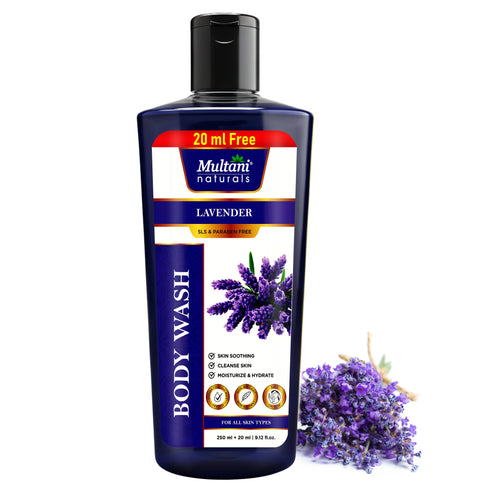 Multani Pharmaceuticals Limited Multani Naturals Lavender Body Wash Skin Soothing Cleanse Skin Moisturize & Hydrate