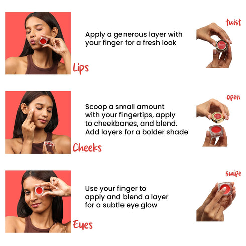 The Skin Story Lip & Cheek Tint Romantic Red
