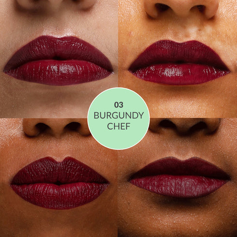 Disguise Satin Matte Lipstick Burgundy Chef 03