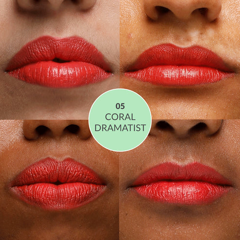 Disguise Satin Matte Lipstick Coral Dramatist 05