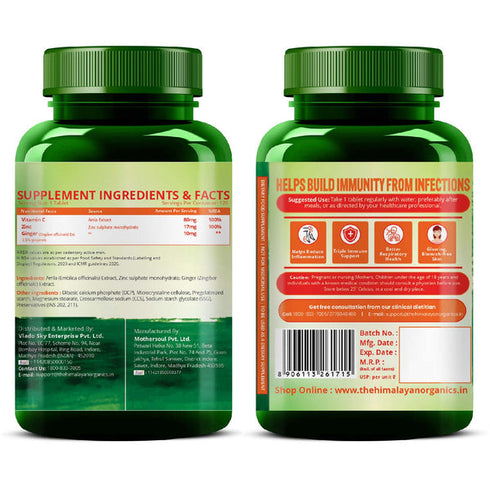 Himalayan Organics Vitamin C 1000 mg Tablets