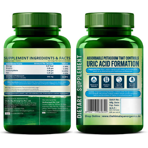 Himalayan Organics Potassium Citrate Tablets