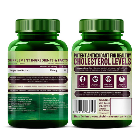 Himalayan Organics Grape Seed Extract Capsules