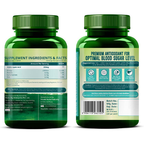 Himalayan Organics Alpha Lipoic Acid Tablets