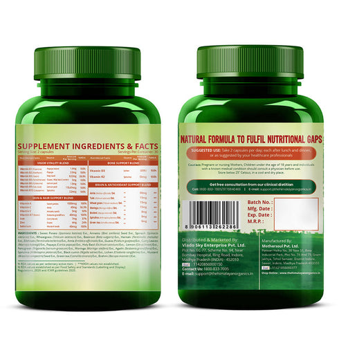 Himalayan Organics Plant Based Multivitamin Capsules
