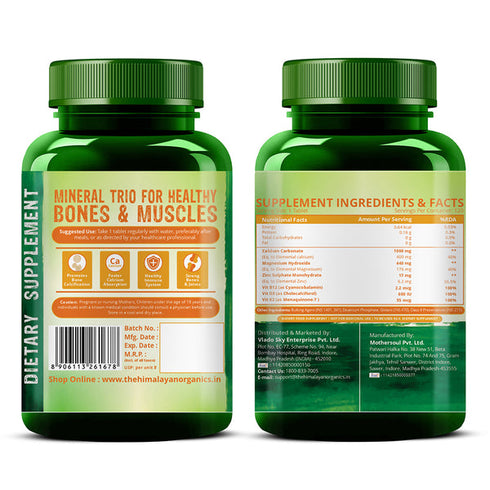 Himalayan Organics Calcium+Magnesium Tablets