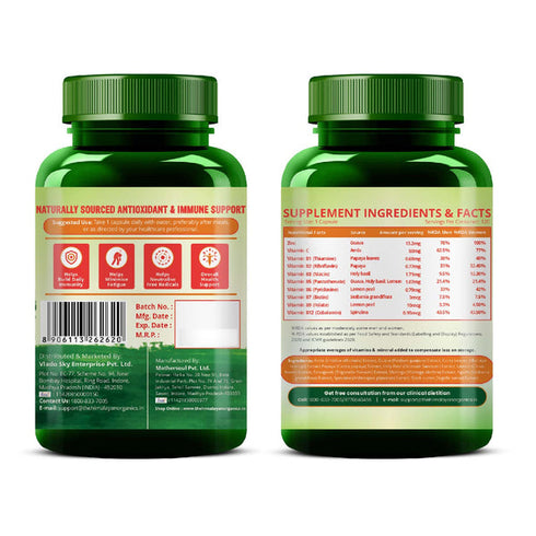 Himalayan Organics Plant Based Vitamin C + Zinc Double Immune Support