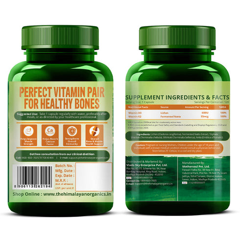 Himalayan Organics Plant Based D3 Tablets