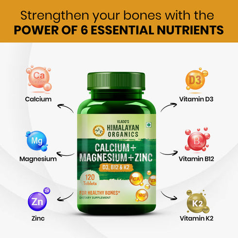 Himalayan Organics Calcium+Magnesium Tablets