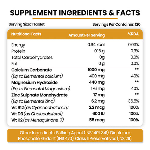 Himalayan Organics Calcium+Magnesium Tablets