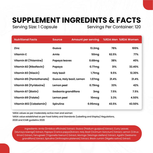 Himalayan Organics Plant Based Vitamin C + Zinc Double Immune Support