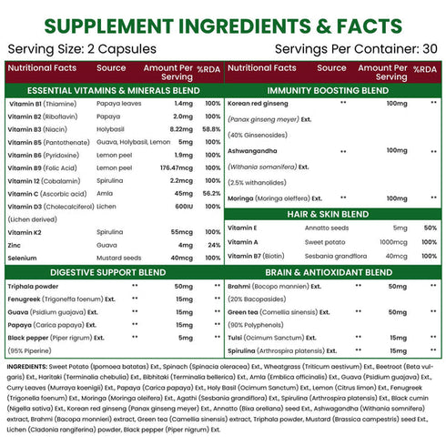 Himalayan Organics Whole Food Multivitamin for Men Vegicap