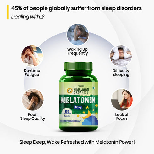 Himalayan Organics Melatonin 10mg Tablets