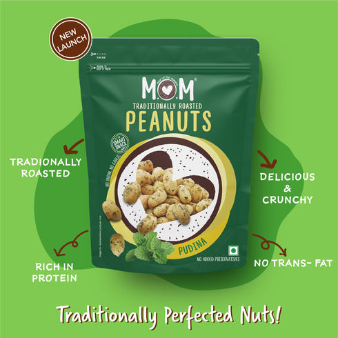 Mom's Roasted Pudina Peanuts