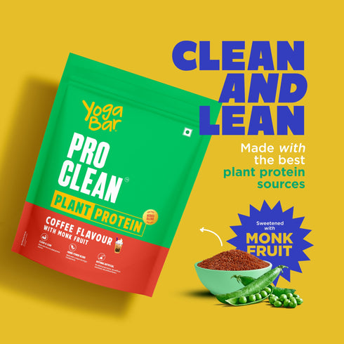 Yoga Bar ProClean Plant Protein with Monk Fruit (Coffee) 500g