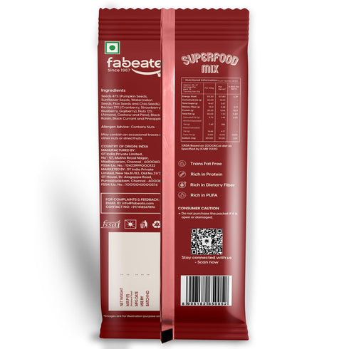 Fabeato Munch on the Go Snack Premium Superfood Mix