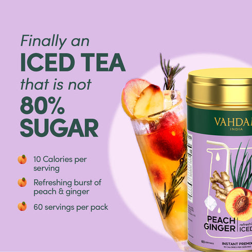Vahdam Tea Peach Ginger Instant Premix